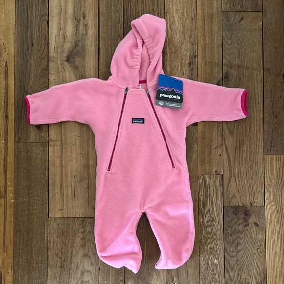 Patagonia Other - Patagonia Kids Pink Fleece Footie